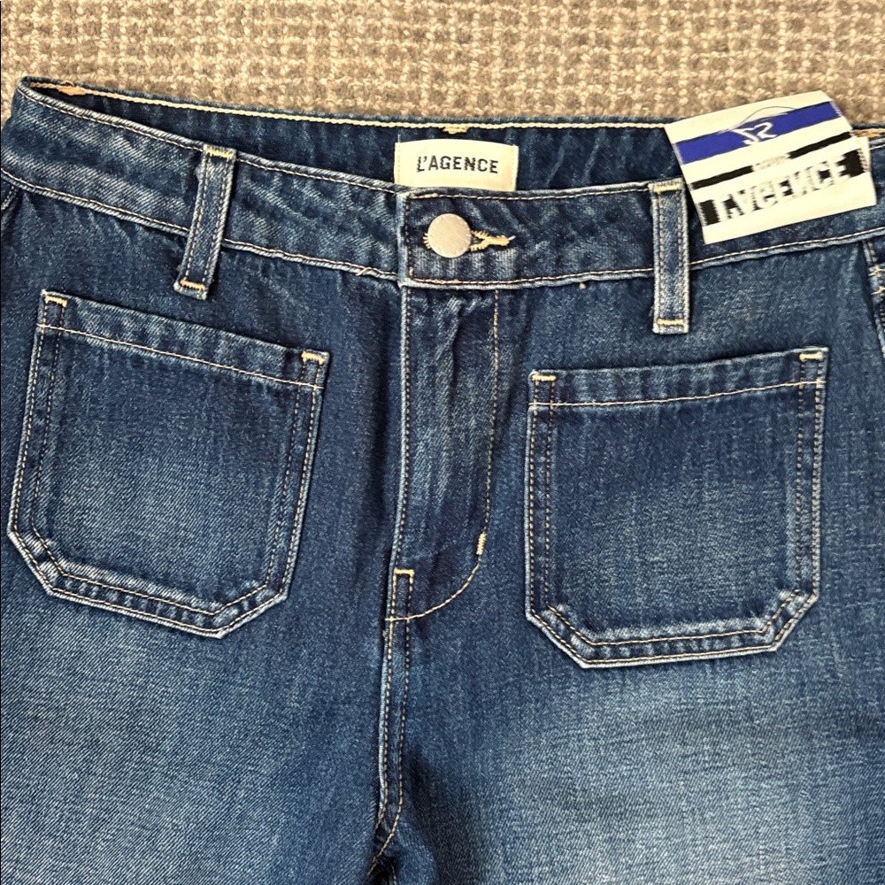 LAGENCE-NWT Size 25.Nolan Patch Pocket Jean in Dayton. - Picture 7 of 9